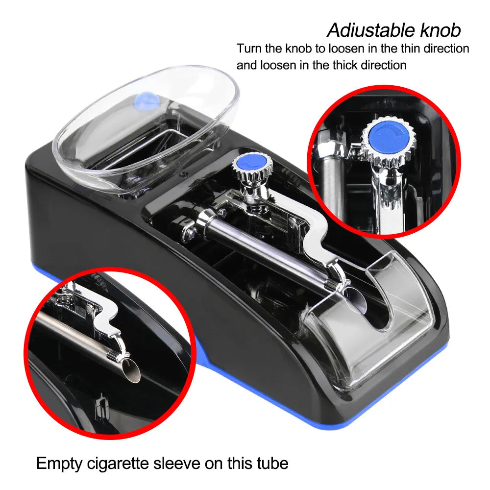 💨 Electric Cigarette Roller 🔌 110V/230V | EU/US Plug | DIY Smoking Tool