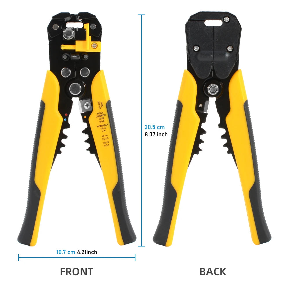🔧 3-in-1 Wire Stripper, Crimper & Cutter Tool
