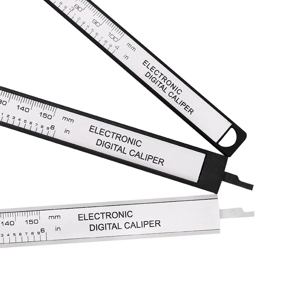 📏150mm/100mm Digital Caliper 📐 Carbon Fiber Vernier Gauge Micrometer Tool