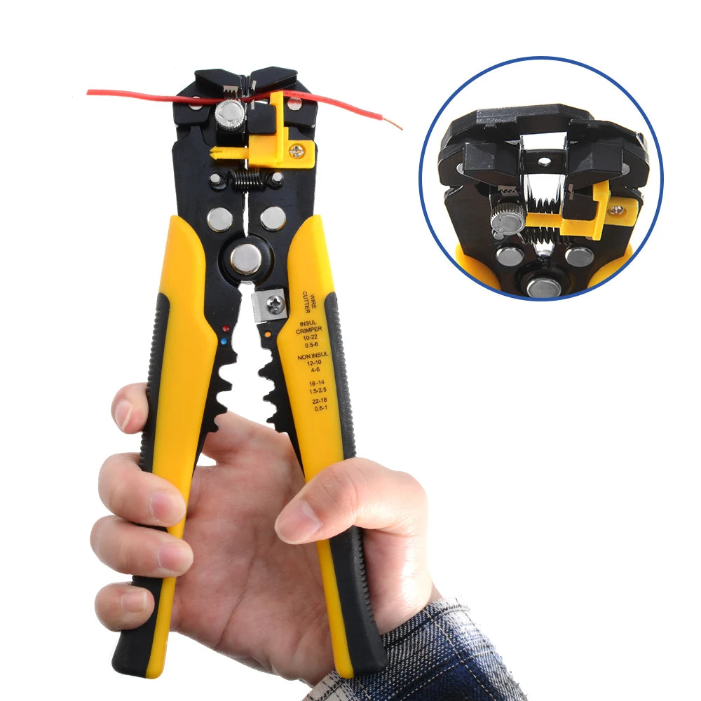 🔧 3-in-1 Wire Stripper, Crimper & Cutter Tool