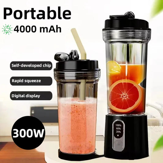 2025 New Portable Multifunctional High-Power Juicer Strong Motor Fast Crush 4000mAh Battery Indoor Outdoor Dual-use Juice Cup