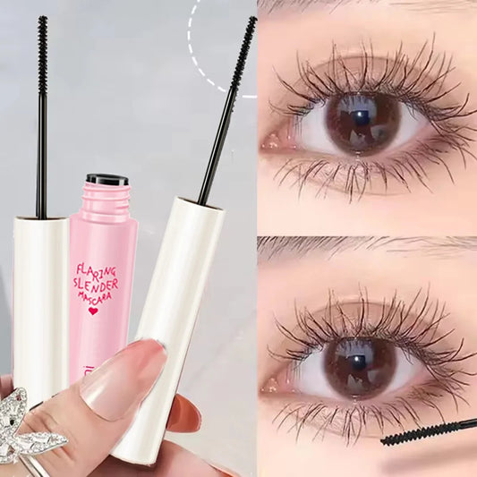 Silk FibSilk Fiber Curling Mascara ✨er Curling Mascara, Ultra-Fine Brush, Lengthening & Volumizing, Waterproof, Smudge-Proof, Long-Lasting, Unisex, Eye Safe
