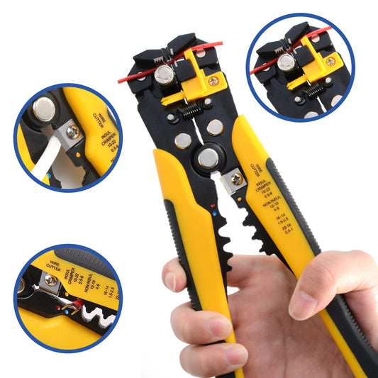 🔧 3-in-1 Wire Stripper, Crimper & Cutter Tool