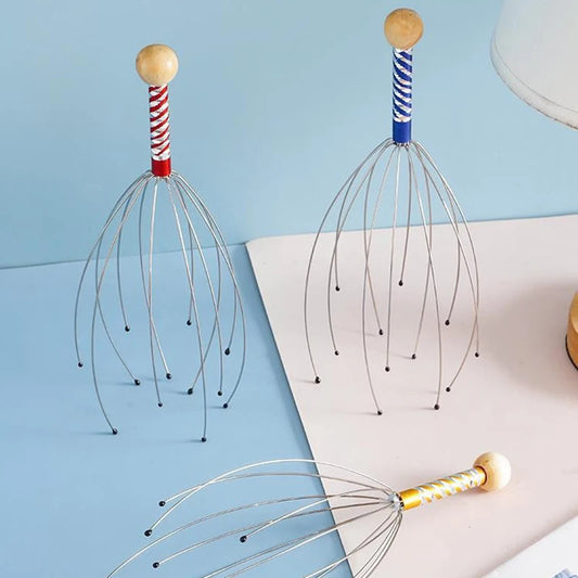 🧠 Octopus Head Massager | Stainless Steel Scalp Relaxer