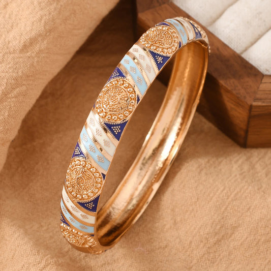 🌙 Eid al-Adha Enamel Drip Oil Wide Bracelet for Women ✨🕌
