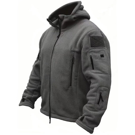 🧥 Men’s Military Thermal Fleece Jacket ❄️ Tactical Softshell Hooded Coat