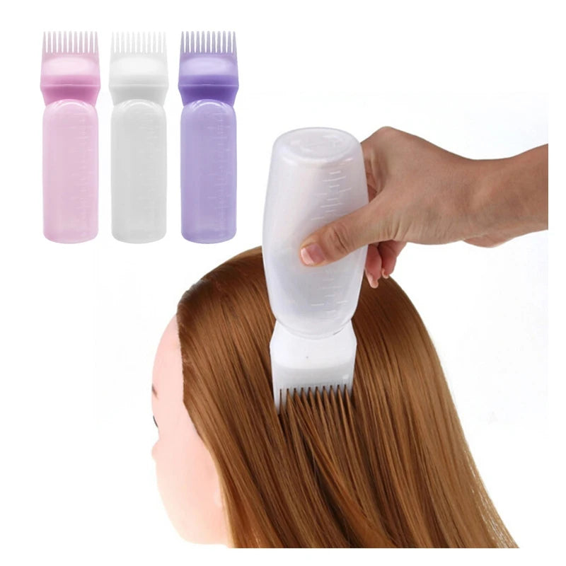 Hairdressing Shampoo Bottle Professional Hairdressing Dyeing Comb Bottles Barbershop Hairdresser Coloring Supplies