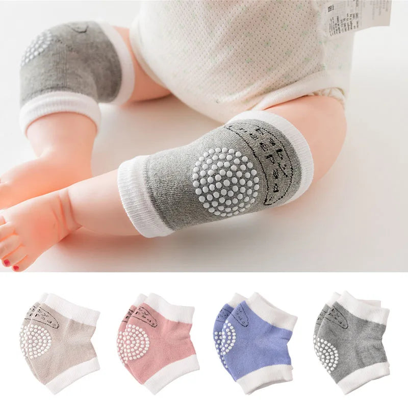 Baby Crawling Knee Pads Breathable, Toddler Walking Anti-Fall, Infant 0-3 Years Old, Pure Cotton Anti-Collision Elbow Pads, Non-