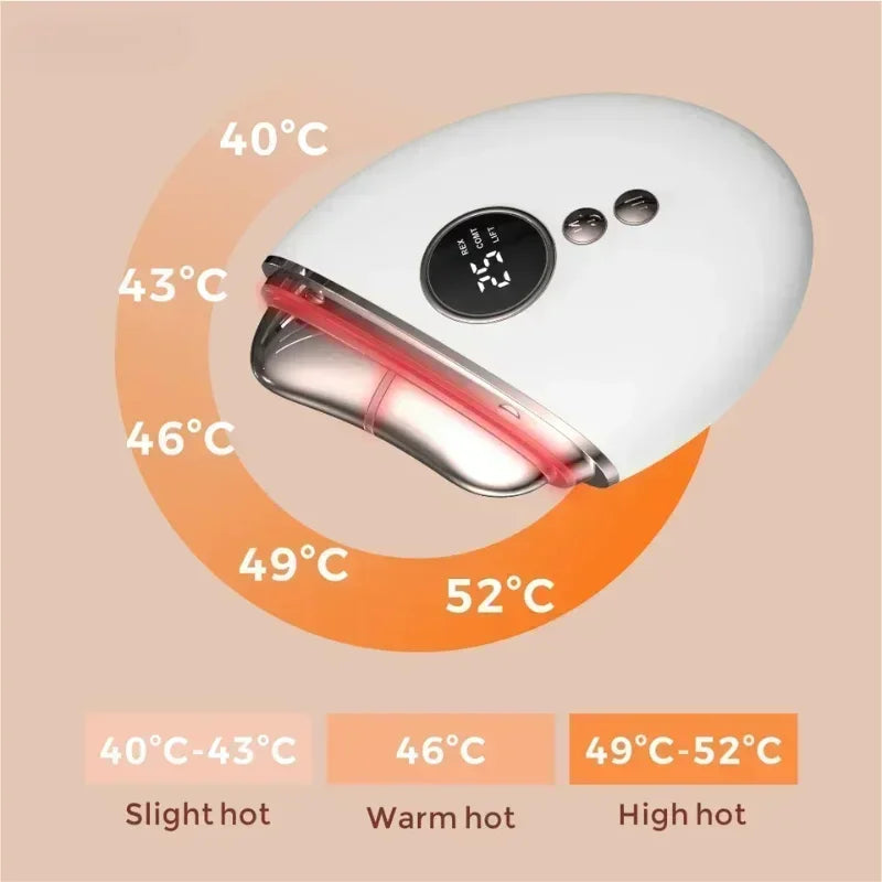 Massager Face Roller EMS Vibration Heating Massage Face Skin Rejuvenation Skin Tightening Beauty Device Face Lifing Thin Tools