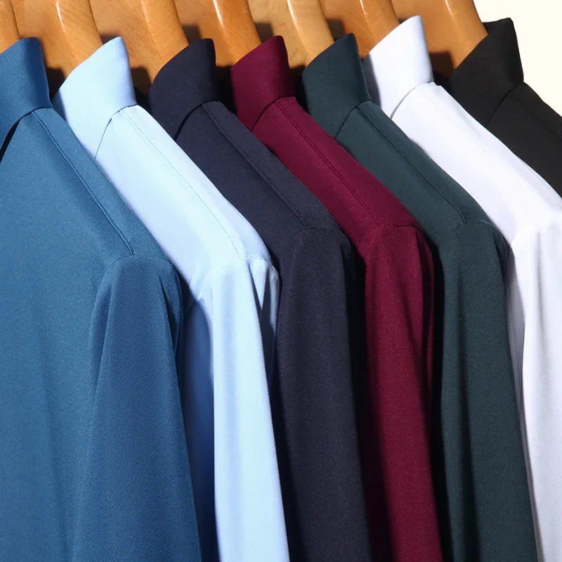 👔 Men's Premium Ultra-Stretch Dress Shirt – Silky & Versatile ✨