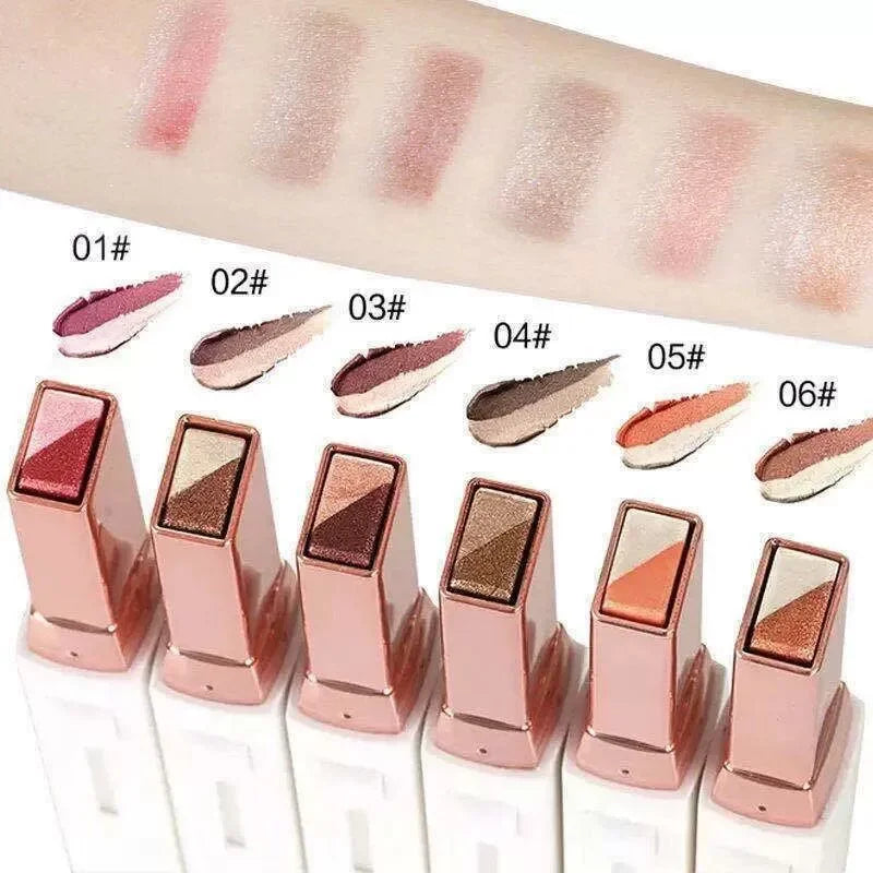 Two Color Gradient Eye Shadow Stick Three Dimensional Natural Without Taking Off Makeup