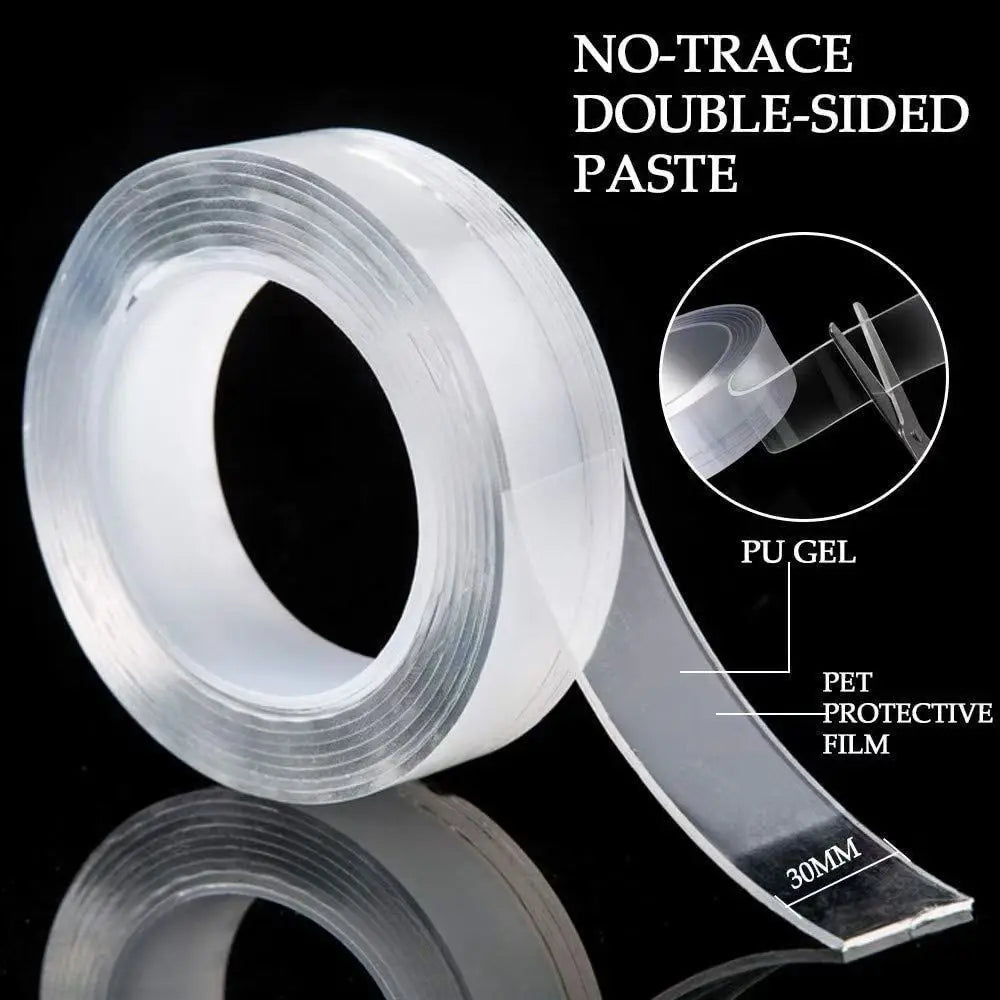 🔥 Nano Gel Tape - Waterproof & Traceless Adhesive (1/3/5m) 🔧🛁