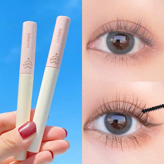 Silk FibSilk Fiber Curling Mascara ✨er Curling Mascara, Ultra-Fine Brush, Lengthening & Volumizing, Waterproof, Smudge-Proof, Long-Lasting, Unisex, Eye Safe