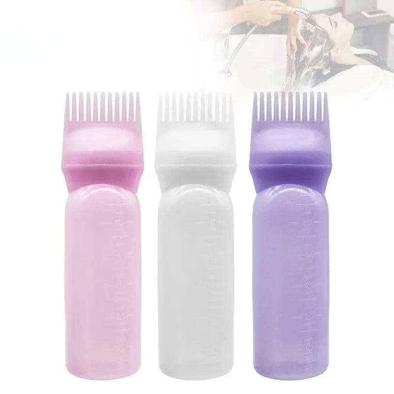 Hairdressing Shampoo Bottle Professional Hairdressing Dyeing Comb Bottles Barbershop Hairdresser Coloring Supplies