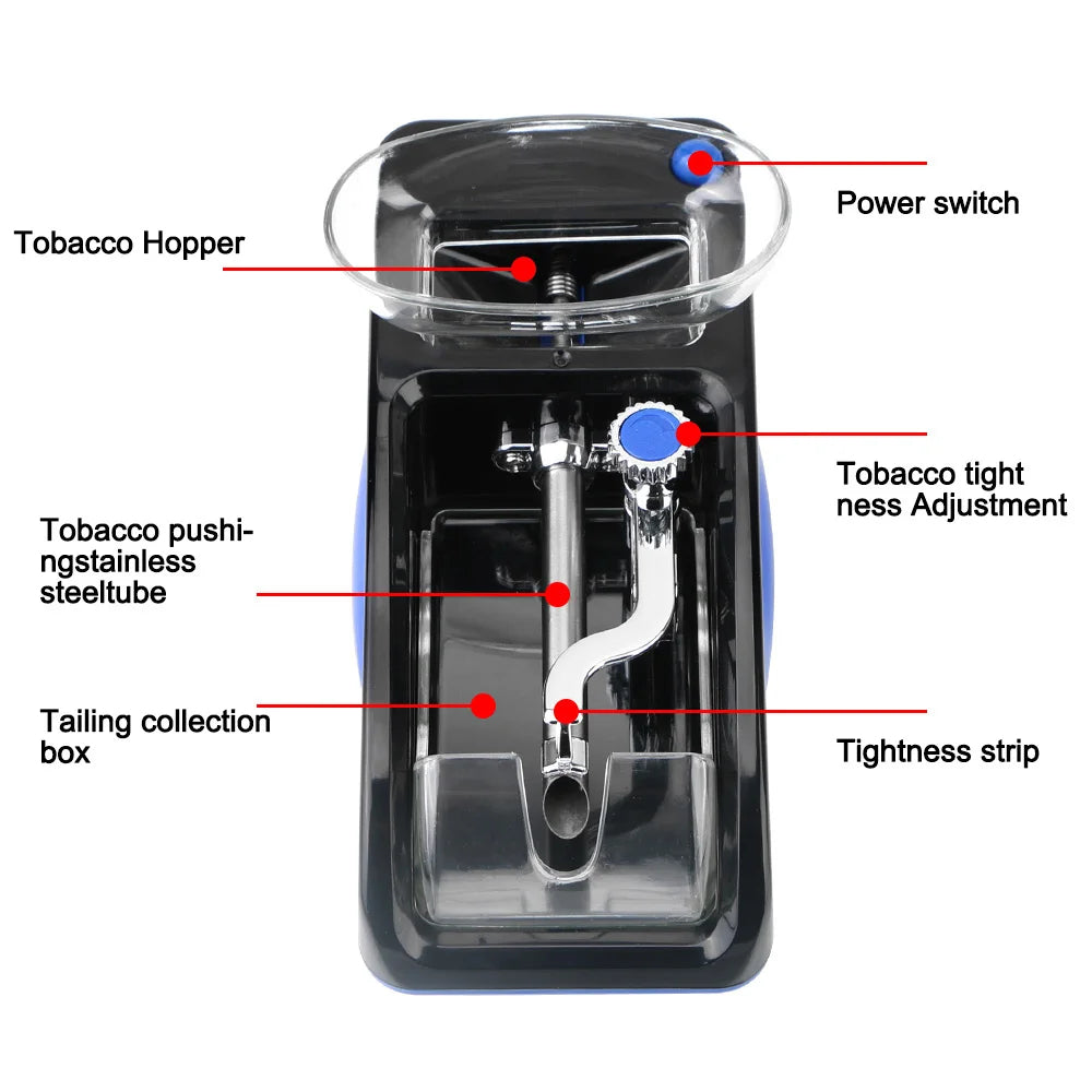 💨 Electric Cigarette Roller 🔌 110V/230V | EU/US Plug | DIY Smoking Tool