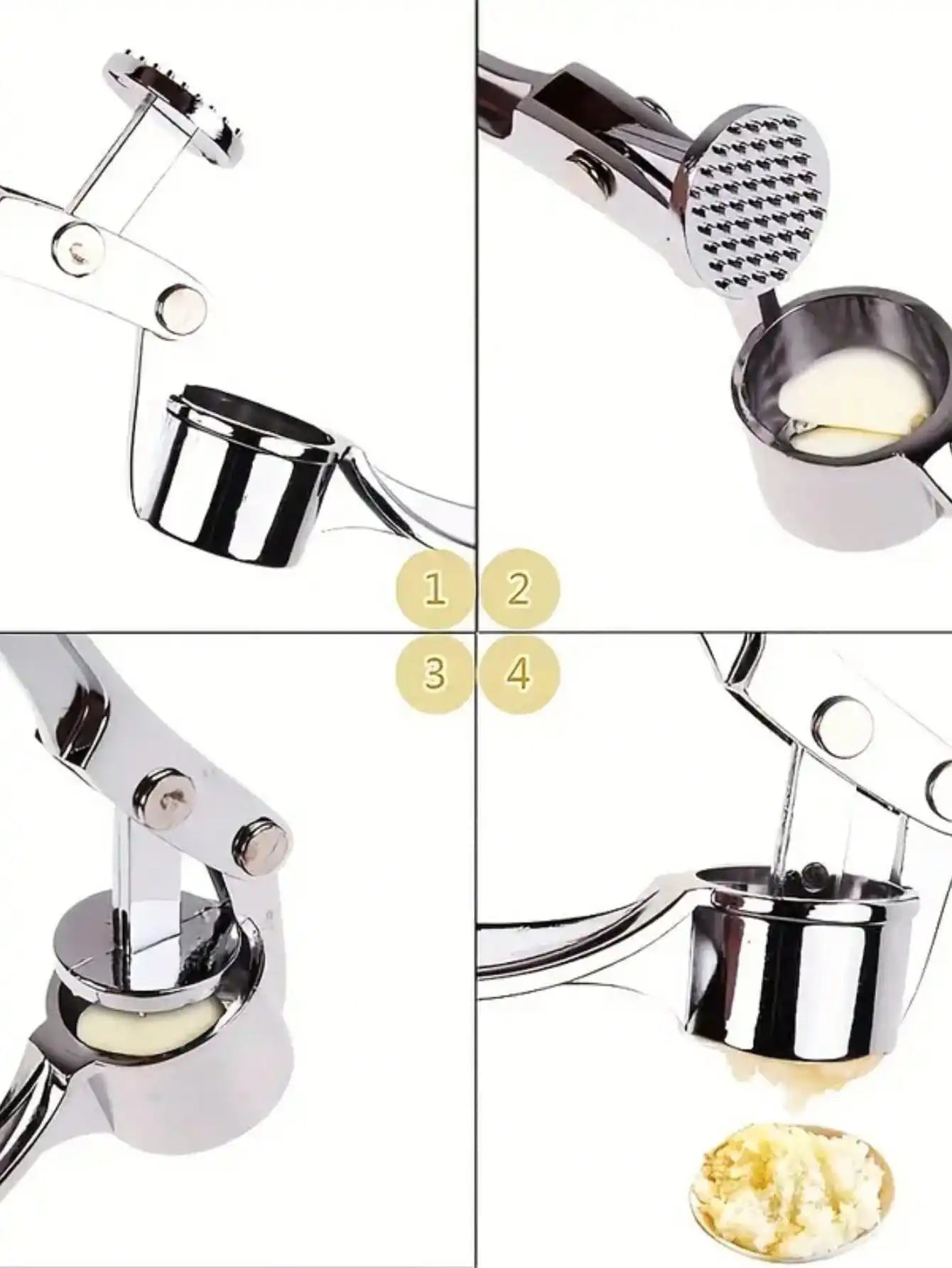 🧄 Garlic & Ginger Crusher | Easy-Clean Kitchen Tool