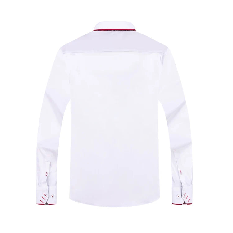 👔 Men's Slim Fit Double Collar Shirt – Trendy & Iron-Free 🌟