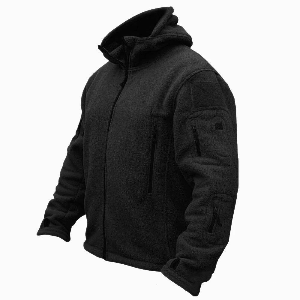 🧥 Men’s Military Thermal Fleece Jacket ❄️ Tactical Softshell Hooded Coat
