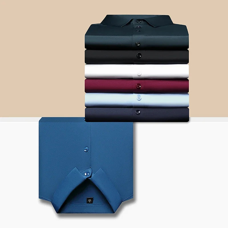 👔 Men's Premium Ultra-Stretch Dress Shirt – Silky & Versatile ✨