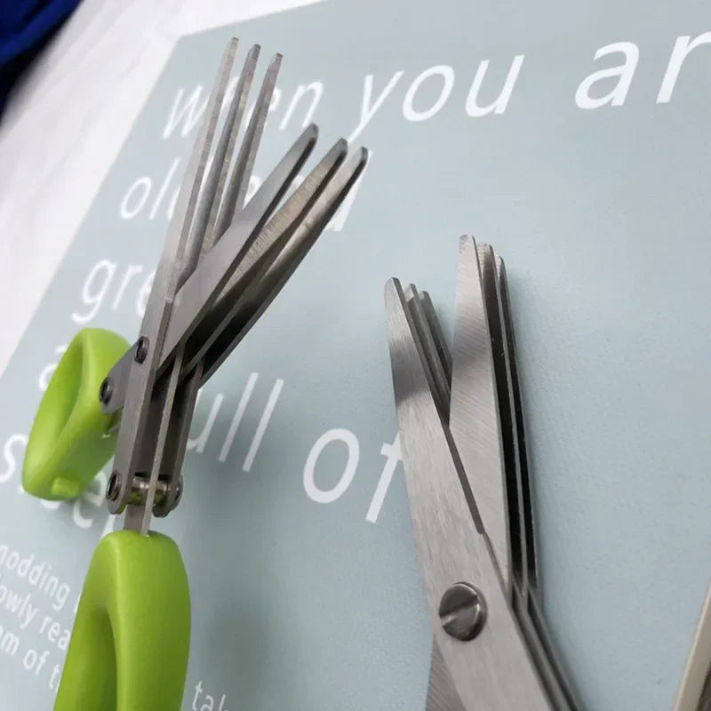 ✂️ Multi-Layer Kitchen Scissors | 3/5 Blades Stainless Steel