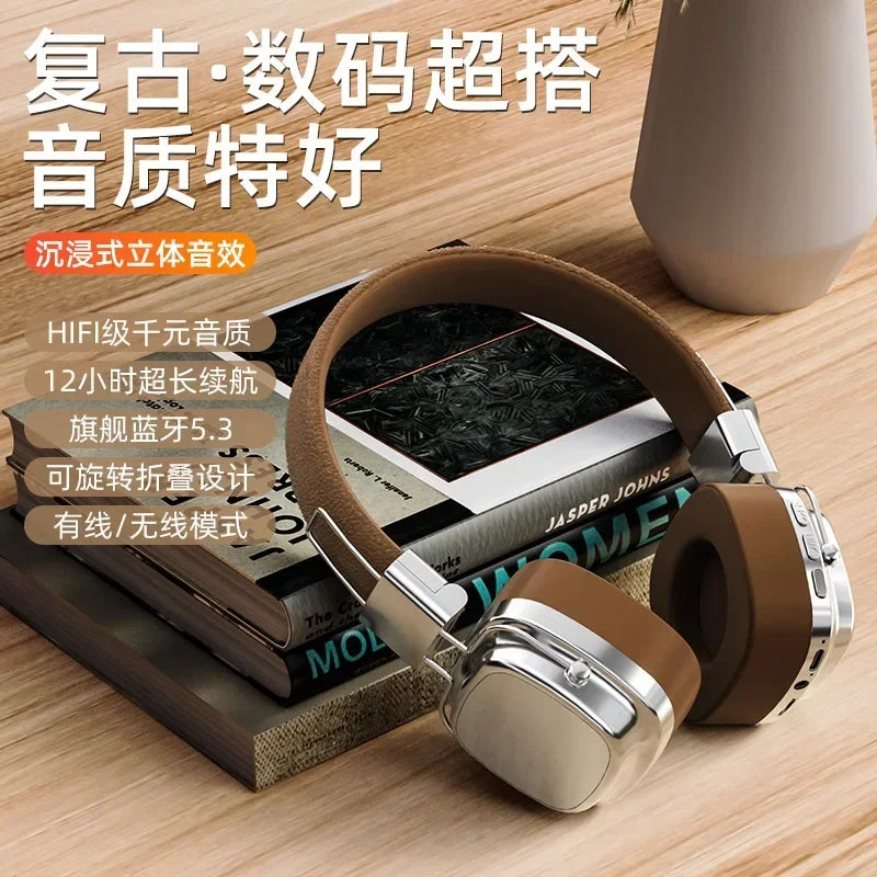 Original Ariettie CR-8 TWS Wireless Bluetooth Headphones Retro Design HIFI Sound For iPhone Samsung Gaming With Mic