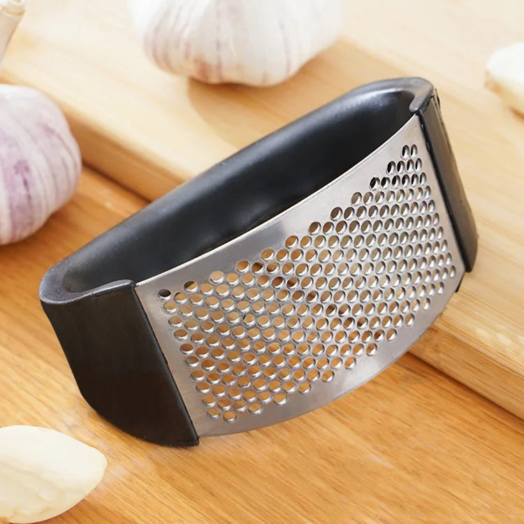 🧄 Stainless Steel Garlic Crusher | Manual Mincer Tool