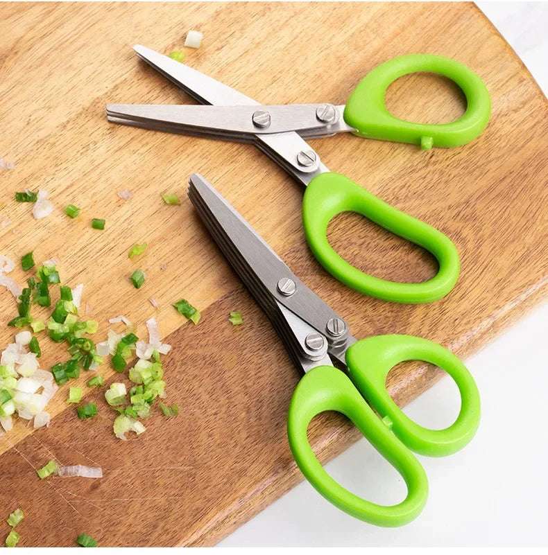 ✂️ Multi-Layer Kitchen Scissors | 3/5 Blades Stainless Steel