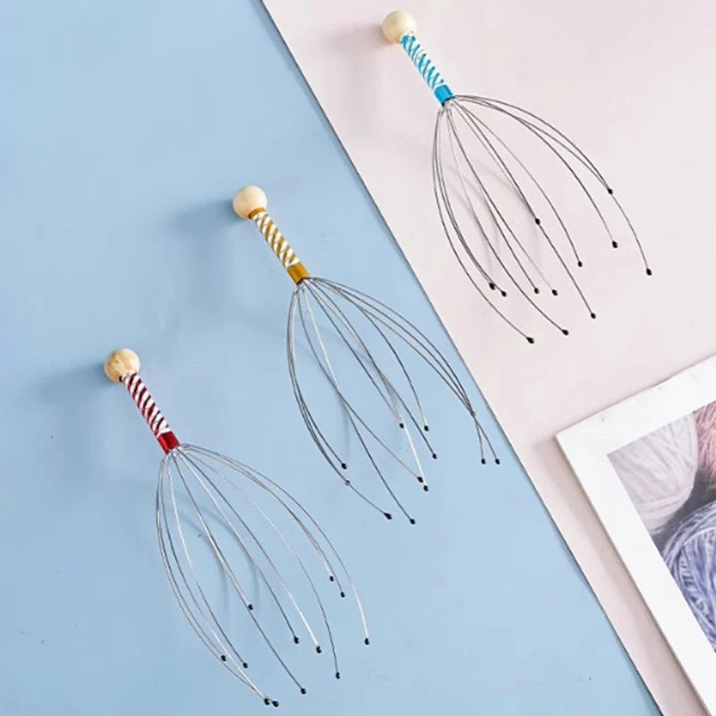 🧠 Octopus Head Massager | Stainless Steel Scalp Relaxer