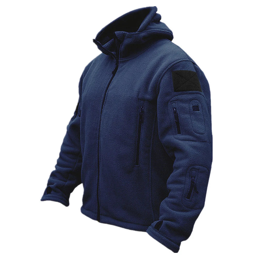 🧥 Men’s Military Thermal Fleece Jacket ❄️ Tactical Softshell Hooded Coat