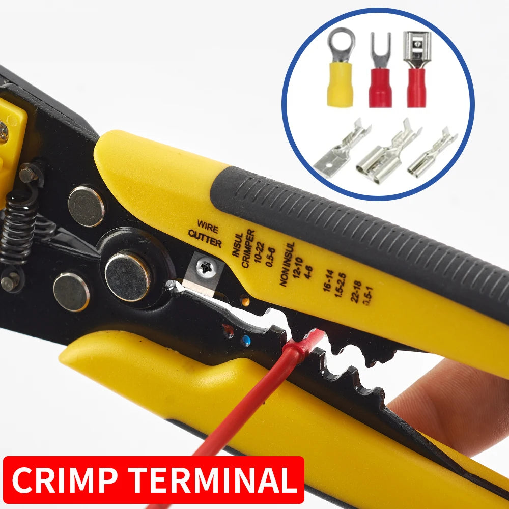 🔧 3-in-1 Wire Stripper, Crimper & Cutter Tool