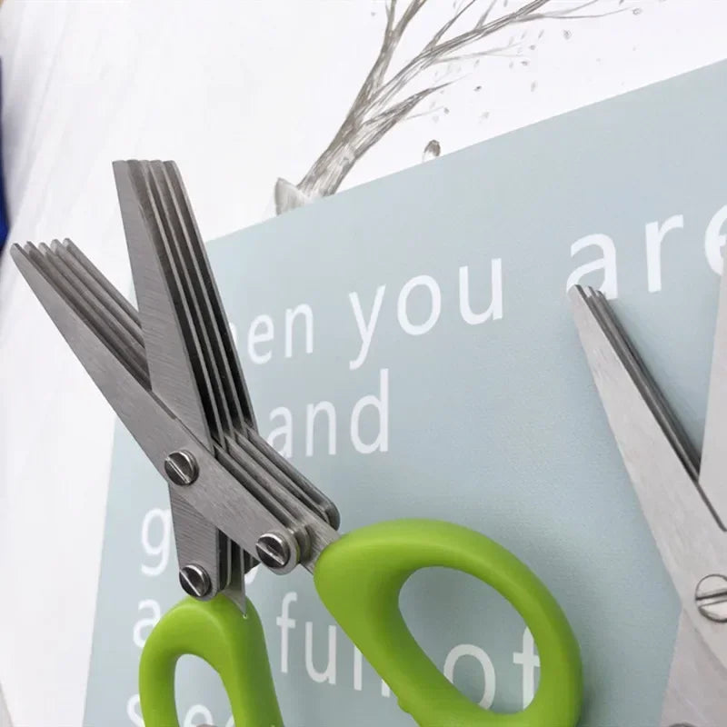✂️ Multi-Layer Kitchen Scissors | 3/5 Blades Stainless Steel