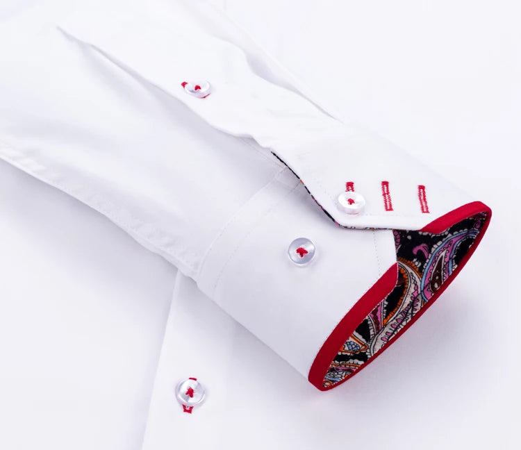 👔 Men's Slim Fit Double Collar Shirt – Trendy & Iron-Free 🌟