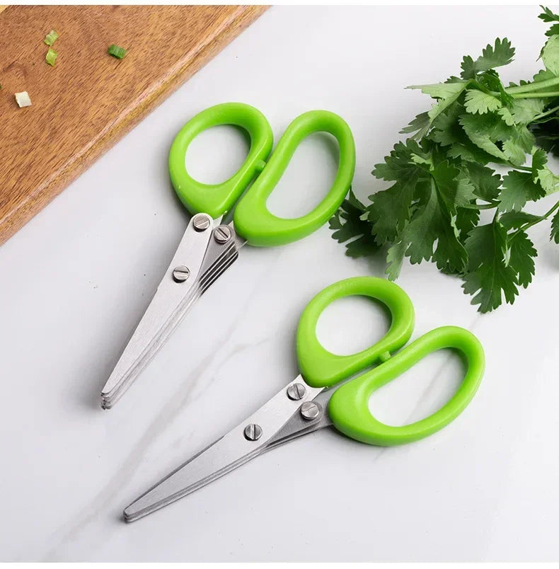 ✂️ Multi-Layer Kitchen Scissors | 3/5 Blades Stainless Steel