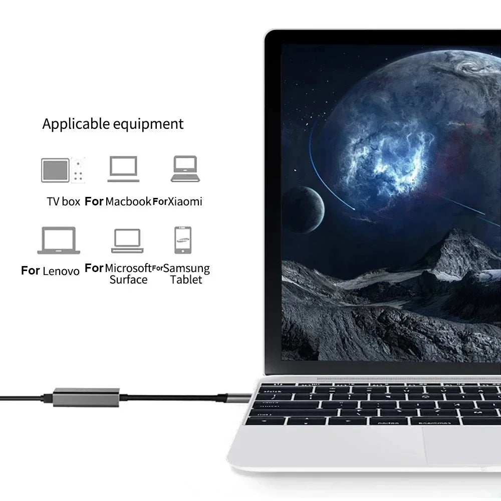 ⚡ USB-C to Ethernet Adapter | 1000Mbps RJ45 LAN