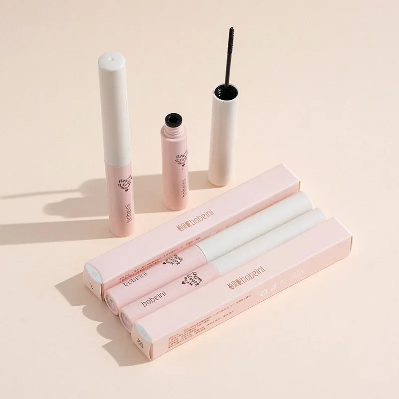 Silk FibSilk Fiber Curling Mascara ✨er Curling Mascara, Ultra-Fine Brush, Lengthening & Volumizing, Waterproof, Smudge-Proof, Long-Lasting, Unisex, Eye Safe